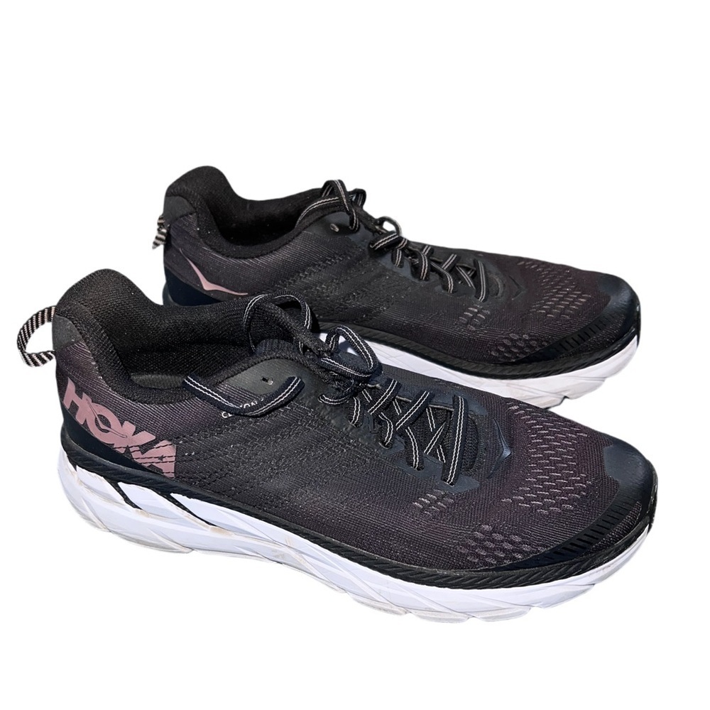 HOKA One One Clifton 6 Black Running Shoes Women’s US 7 EU 38 2/3 - Picture 3 of 8